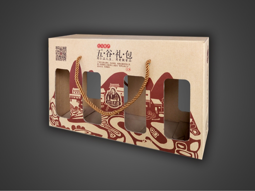 巴马太婆米砖包装盒