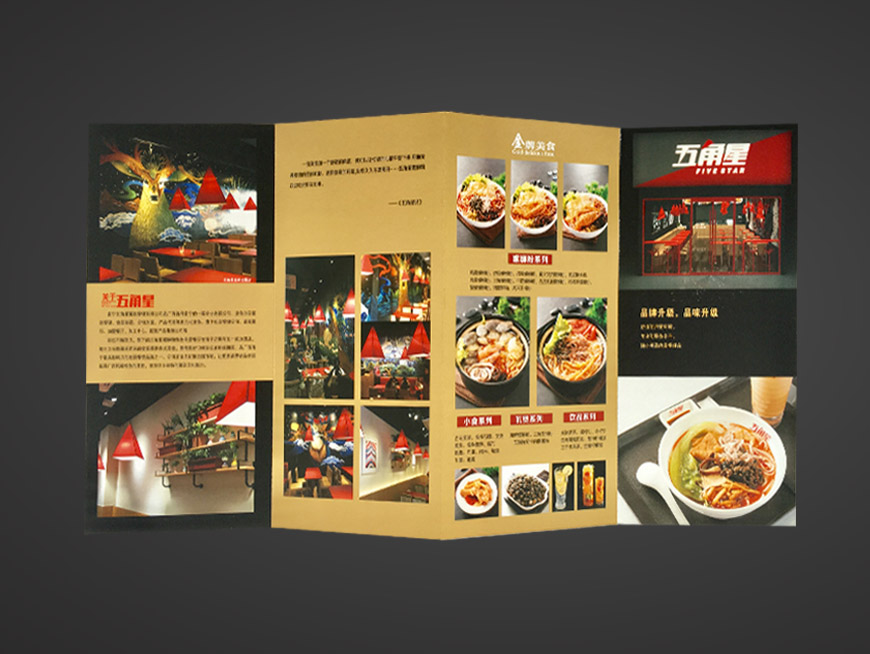 五角星招商折页