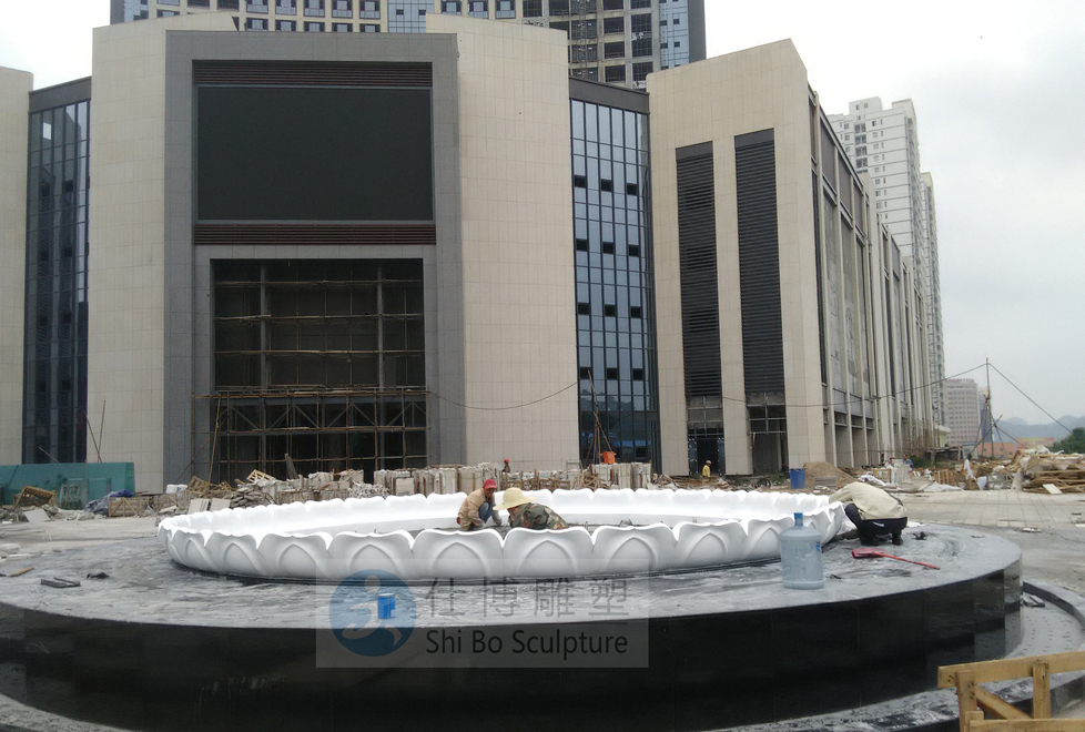 贵州酒店莲花池雕塑