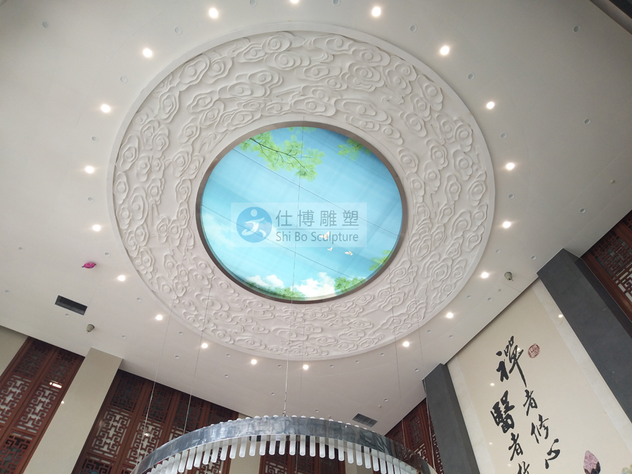 禅城区医院天花浮雕