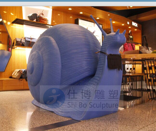 蜗牛雕塑小品