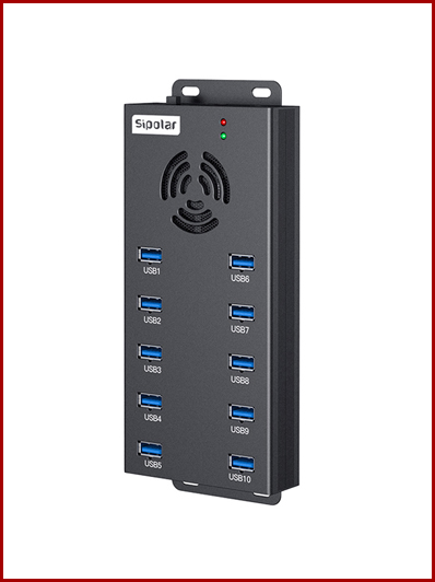 A-423西普莱10口USB3.0集线器2A供电