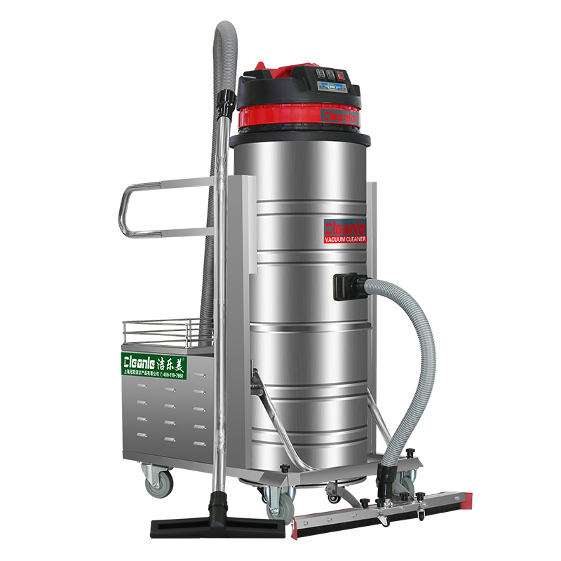 cleanle/洁乐美GS-2110P电瓶式工业吸尘器 车间粉尘卫生打扫电动吸尘机 100L不锈钢吸尘吸水机