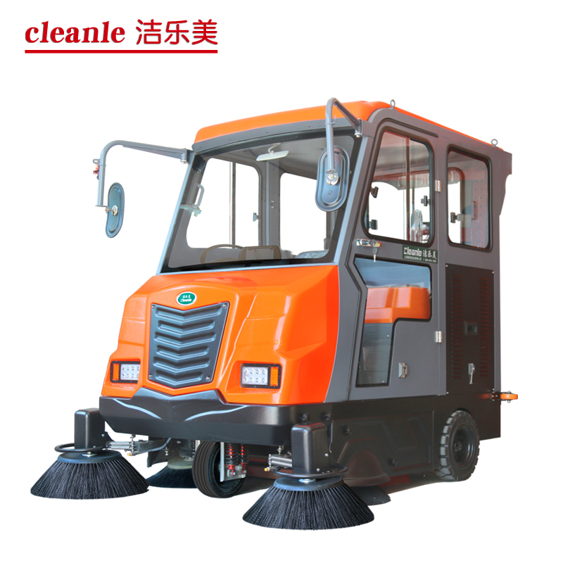 cleanle/洁乐美KM-V7驾驶式洗地机 马路清扫车 全封闭扫地车