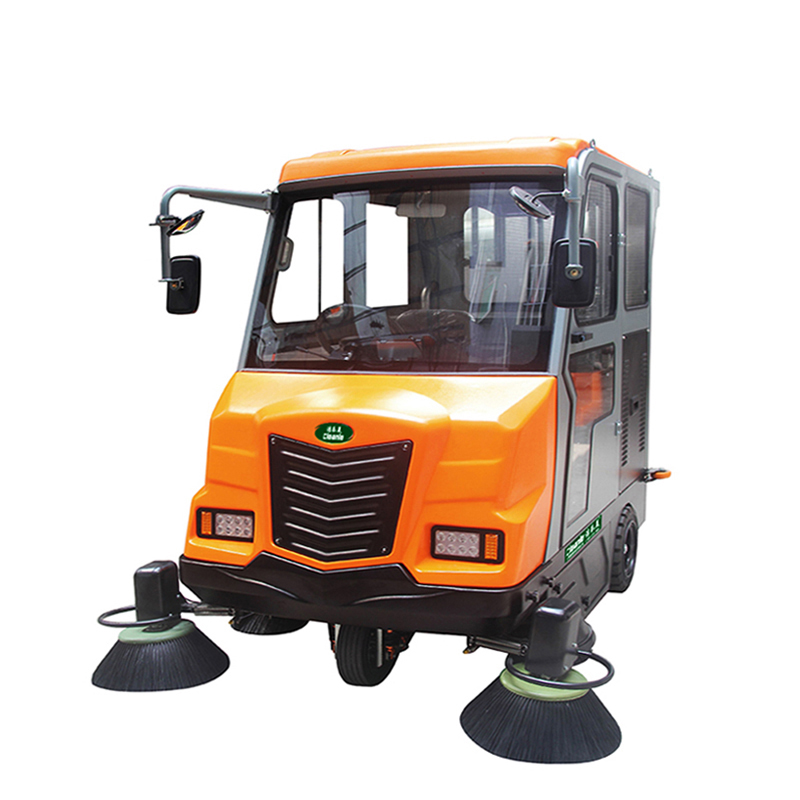 cleanle/洁乐美KM-V7驾驶式洗地机 马路清扫车 全封闭扫地车