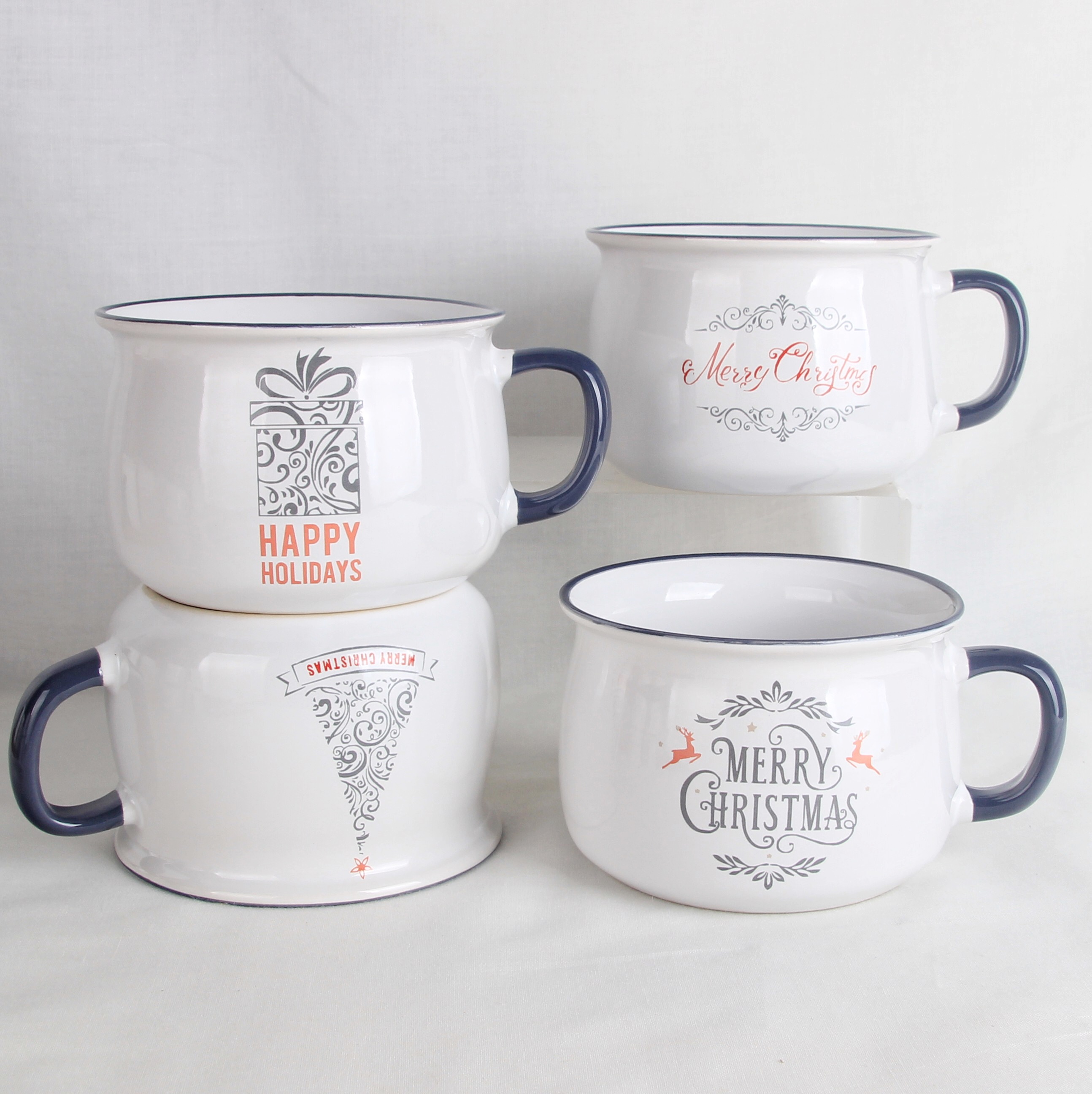 18oz Ceramic soup bowl with decal