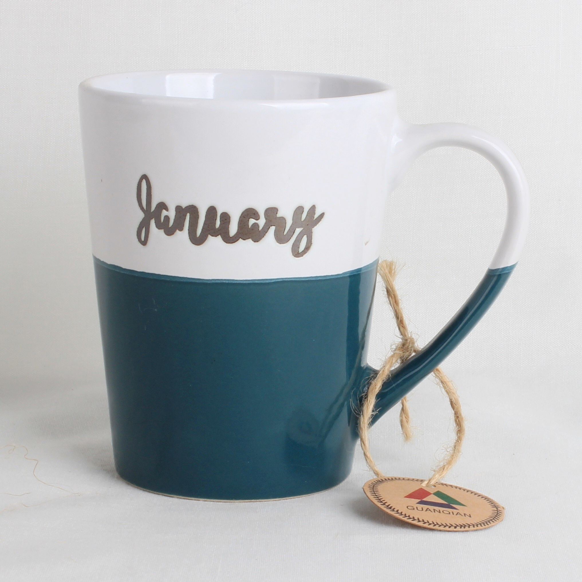 10oz two tone color ceramic mug