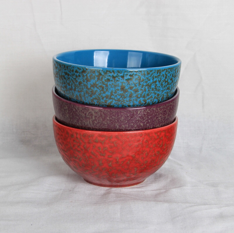 640ml Ceramic reactive glazed bowl