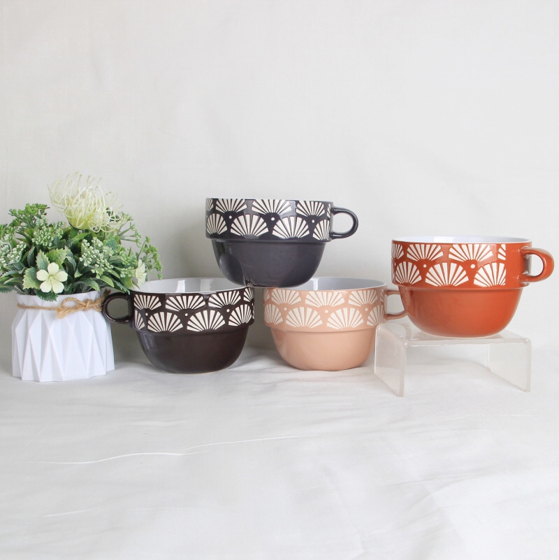 22oz stackbale jumbo with silkscreen design