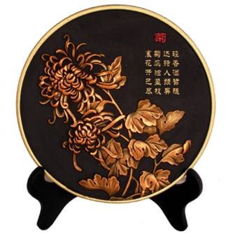 炭雕工艺品 商务馈赠创意装饰品碳雕摆件RD-845406
