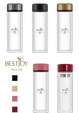 品牌玻璃杯定制 办公商务杯 富光拾喜 BEST06-1053 （带茶隔）