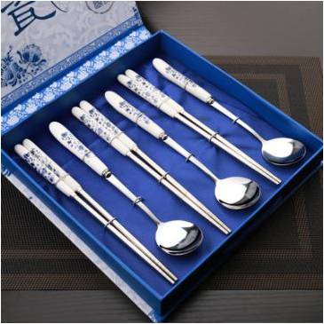 青花瓷六件套（3长圆3筷子）RD-820028