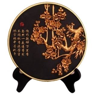 炭雕工艺品 商务馈赠创意装饰品碳雕摆件RD-845406