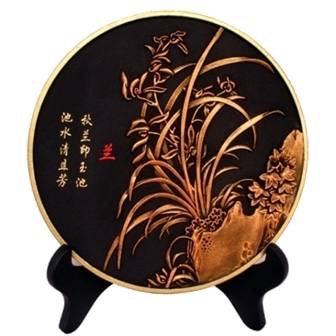 炭雕工艺品 商务馈赠创意装饰品碳雕摆件RD-845406