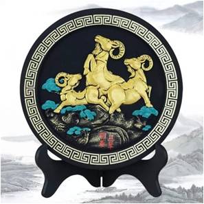 炭雕工艺品 商务馈赠创意装饰品碳雕摆件RD-845409