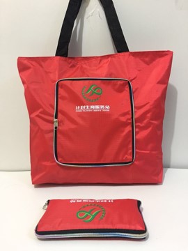 环保袋 购物袋 宣传广告袋 折叠钱包式袋 5分格布料  RD-814803