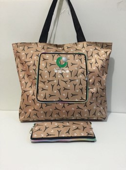 环保袋 购物袋 宣传广告袋 折叠钱包式袋 5分格布料  RD-814803