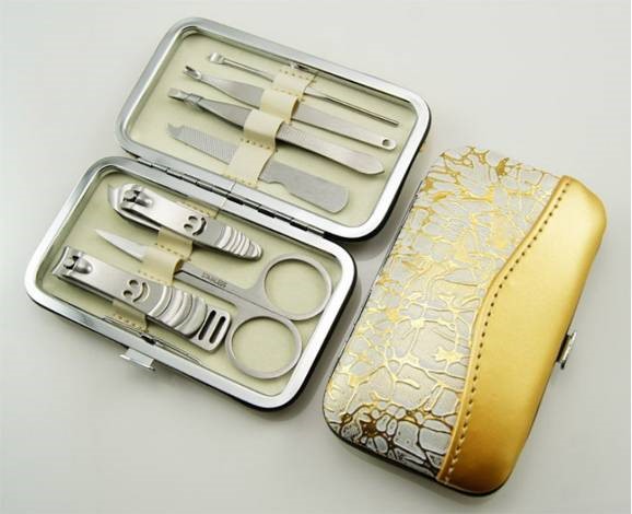 美容套装 宣传促销实用福利品 笑脸不锈钢7件套  LOGO定制 RD-815609