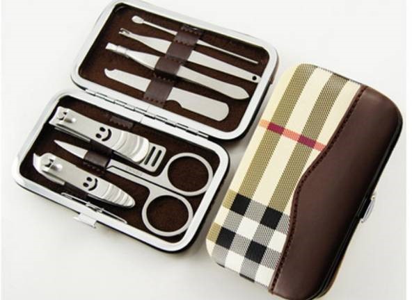 美容套装 宣传促销实用福利品 笑脸不锈钢7件套  LOGO定制 RD-815609