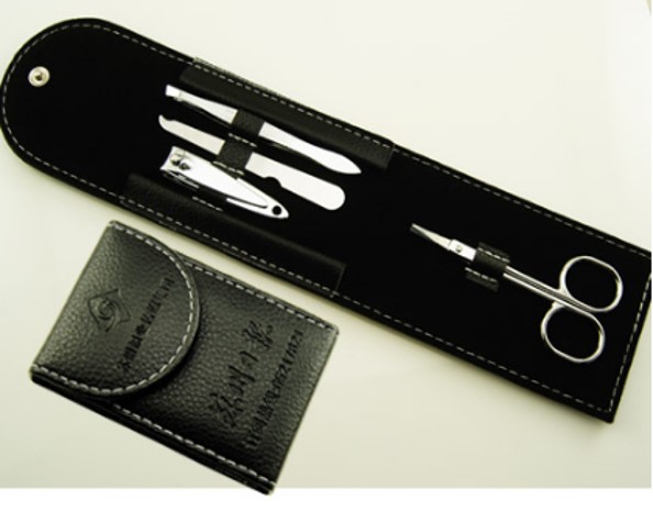 美容套装 荔枝纹三折袋电镀4件套 宣传促销实用福利品 LOGO定制 RD-815616