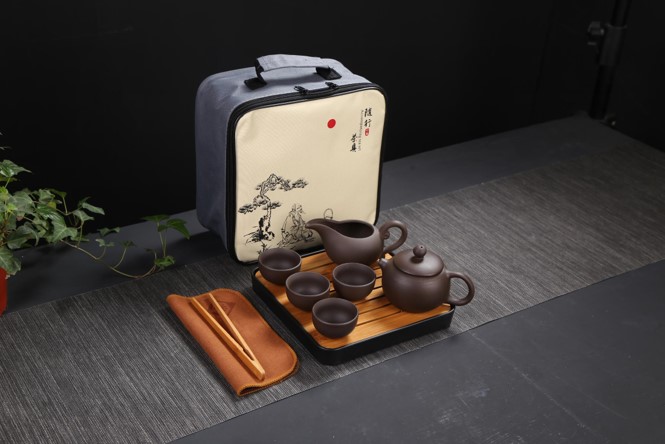 紫砂茶具套装 旅行 便携餐具套装 客户会议商务礼品 定制logo RD-823823