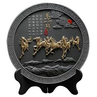炭雕工艺品 商务馈赠创意装饰品碳雕摆件RD-845409