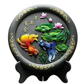 炭雕工艺品 商务馈赠创意装饰品碳雕摆件RD-845410