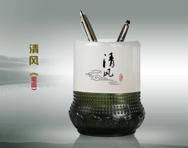 清风笔筒精品工艺品RD-845017