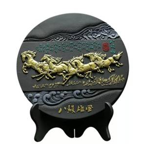 炭雕工艺品 商务馈赠创意装饰品碳雕摆件RD-845411
