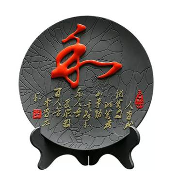 炭雕工艺品 商务馈赠创意装饰品碳雕摆件RD-845405