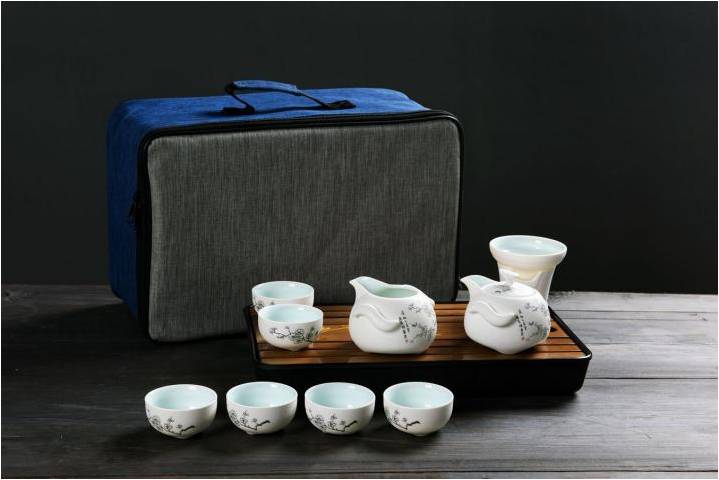 10头雪花釉企鹅壶（五福梅花）福利礼品RD-823803