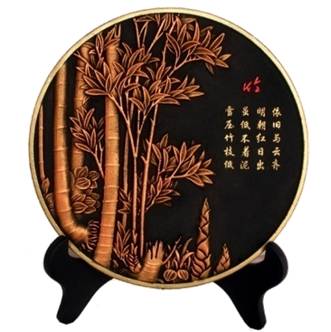 炭雕工艺品 商务馈赠创意装饰品碳雕摆件RD-845406