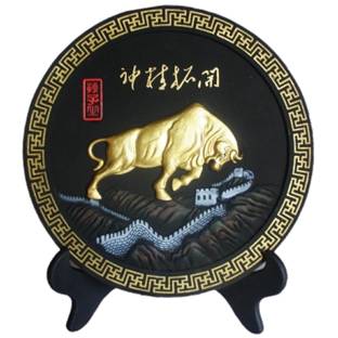 炭雕工艺品 商务馈赠创意装饰品碳雕摆件RD-845417