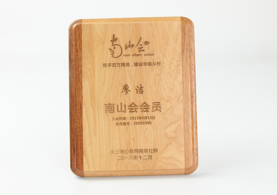南册会定制木质奖牌 高档荣誉木制奖牌RD-845619
