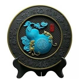 炭雕工艺品 商务馈赠创意装饰品碳雕摆件RD-845419