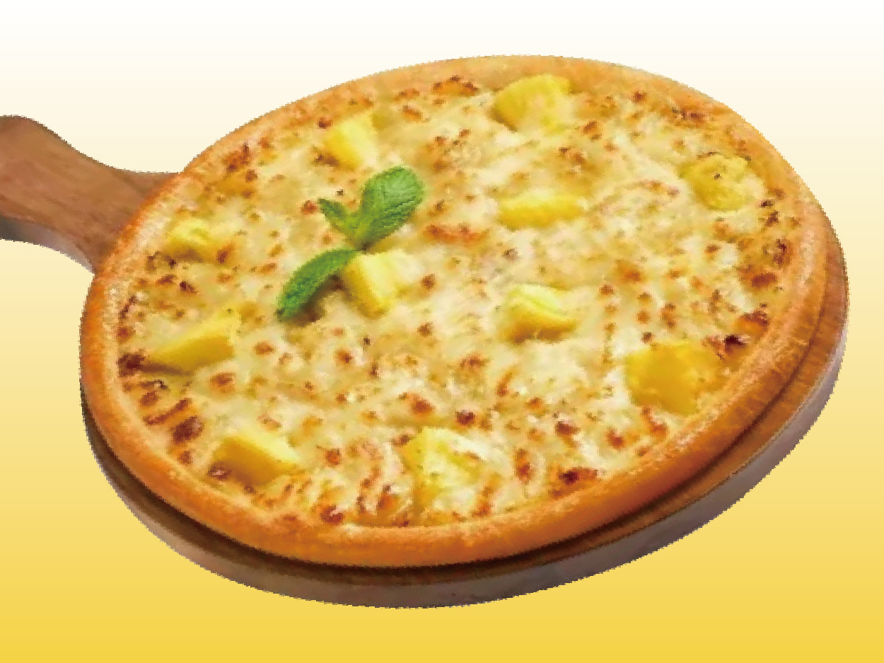 猫山王榴莲果肉披萨