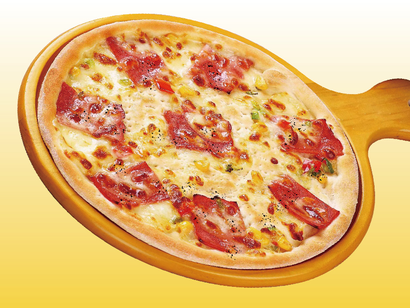 芝士培根嫩鸡披萨