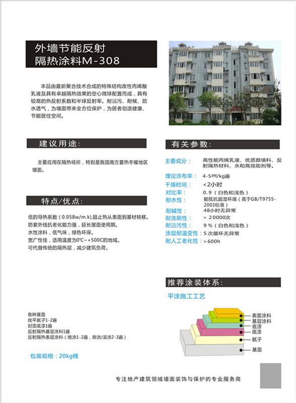 外墻節(jié)能反射隔熱涂料介紹