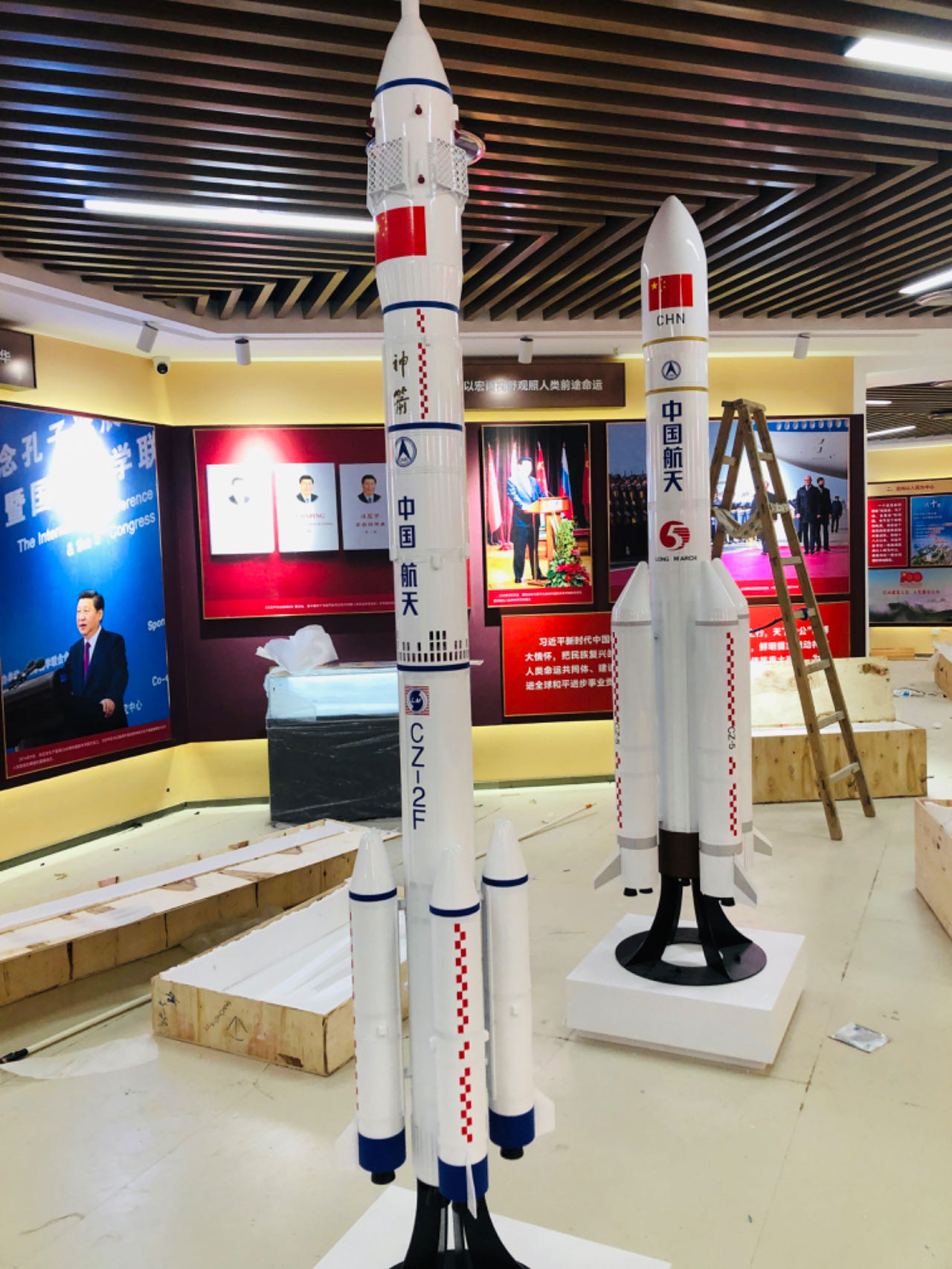 長(zhǎng)征2F火箭模型