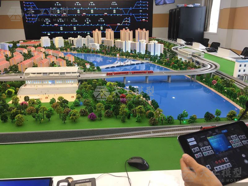 青島職業學院軌道交通沙盤