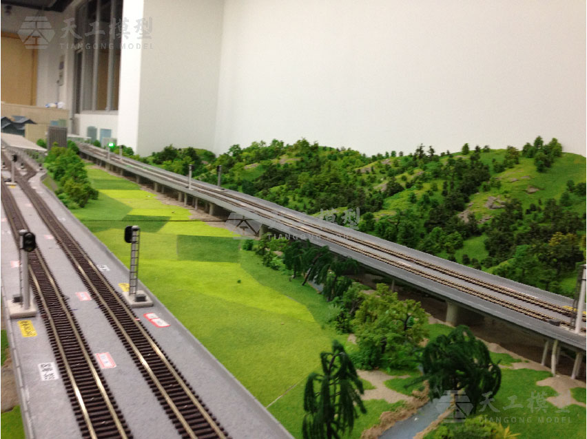 上海同濟大學軌道交通沙盤