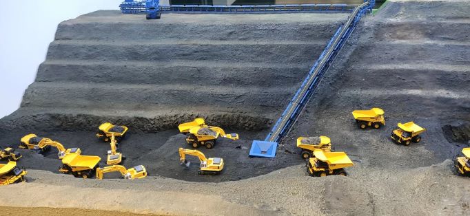 露天矿场景沙盘