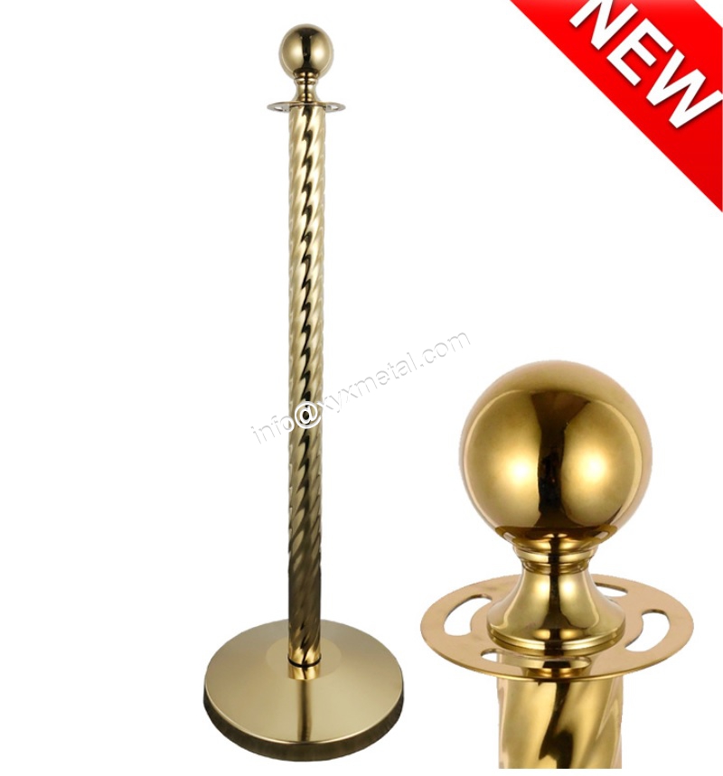 Spiricle Pole Ball Head Velvet Rope Stanchions
