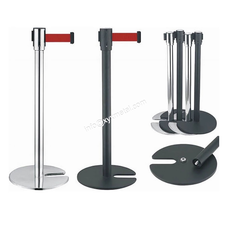 U Base Stackable Crowd Control Queue Stanchions Pole