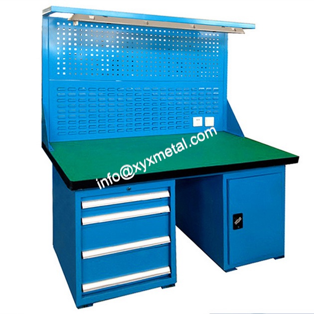 workbench with cabinet