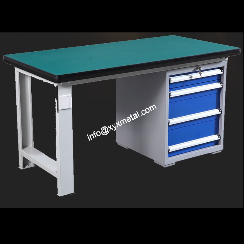 work table with drawers