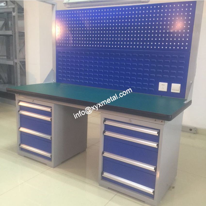 Workbench with drawers