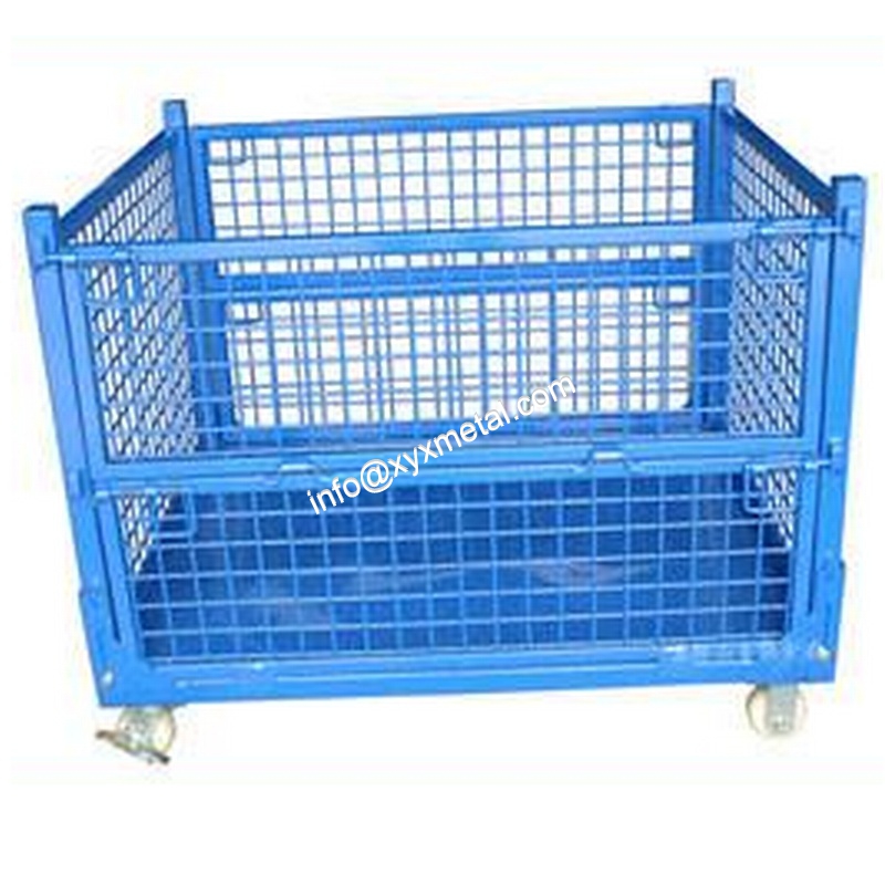Stacking Stackable Storage Wire Mesh Roll Container