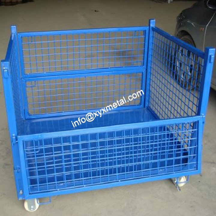 mesh container with wheels