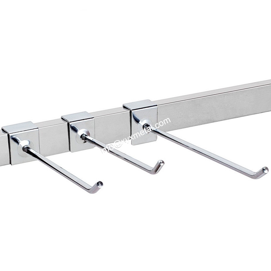 Hangrail Signle Wire Rectangular Tube Dispaly Hooks